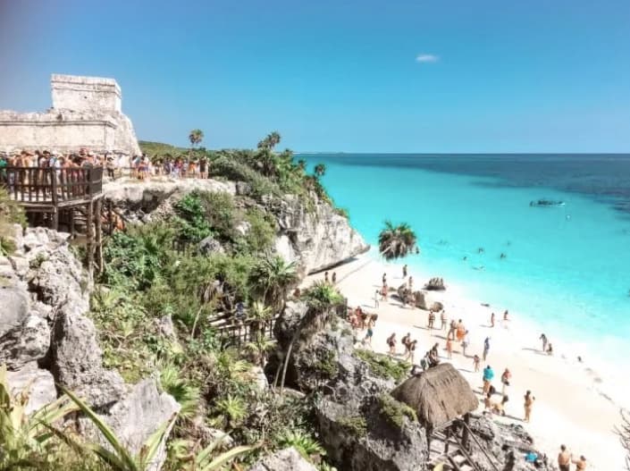 Riviera Maya beach coastline representing closing-cost context