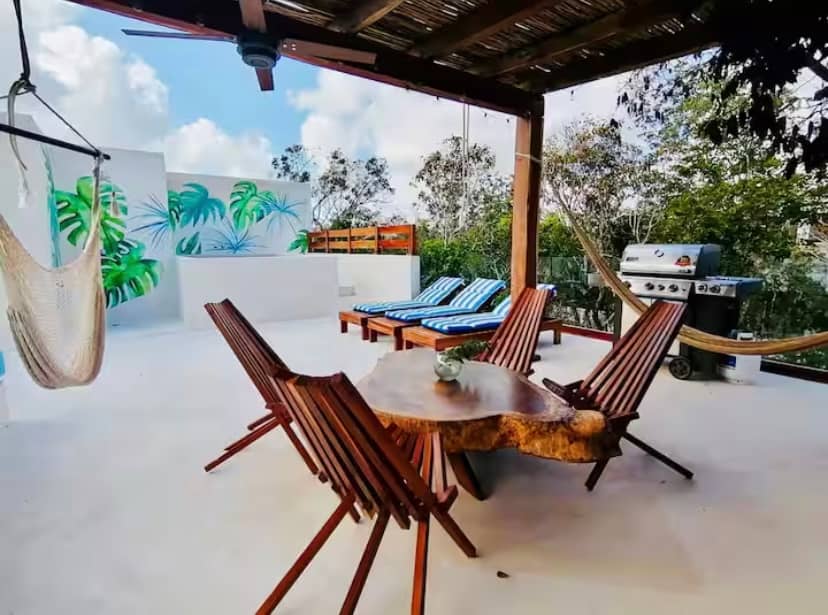 Bedroom prepared for a long-term tenant in Cozumel